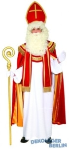 Kostüm: Sankt Nikolaus mit Mitra, Umhang, Gewand und Stola - 1