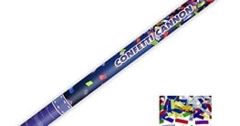 12 Konfetti Shooter 80 cm 8m Confettishooter metallic bunt Konfettikanone - 1
