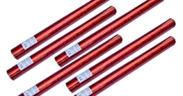 6er Set deelite Herz Confettishooter / Konfettikanonen 60cm mit roten Herzen - 1