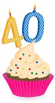 zum 40. Geburtstag Logo