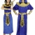 Ägypterin-Kostüm: Gewand mit Kleid, Gürtel, Kopfband und Armstulpen - 2