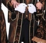 Barock Herr braun : Jacke, Hose und Jabot - 1