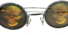 Brille: Totenkopf-Brille - 1
