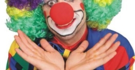 bunte Lockenperücke für den Clown - 1