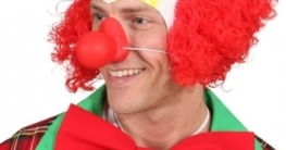Clown-Nase, quietschend, rot - 1