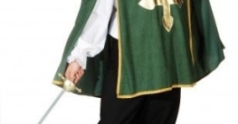 D’Artagnon grün : Hemd, Überwurf und Hose - 1