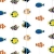 Deckenhänger, bunte Fische, 210 cm, 6er-Pack - 1