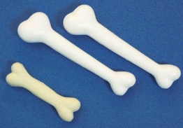 Deko-Knochen: Knochen, Kunststoff, im Beutel, 21 cm, 2 Stück - 1