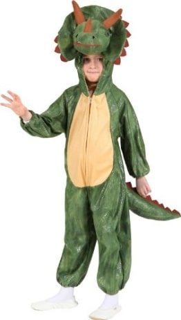 Dinosaurier-Kostüm: Dino-Overall, grün, verschiedene Kindergrößen - 1