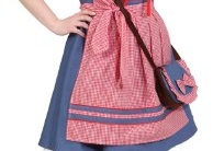 Dirndl: Dirndl-Kombination „Bäbe“, Kleid, Bluse und Schürze, Jeansoptik, verschiedene Größen - 1