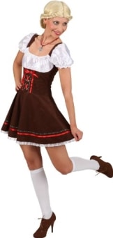 Dirndl: sexy Dirndl, braun, verschiedene Größen - 1