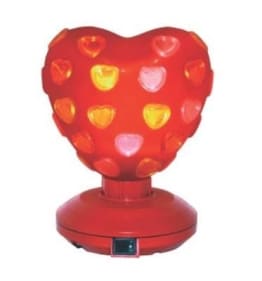 Disco-Licht: Disco-Herz mit roten Herz-Leuchten, 200 mm Höhe, 155 mm Durchmesser - 1