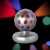 Disco-Licht: Disco-Leuchte mit verschiedenen Lichtfarben, silber, 270 x 185 mm - 3