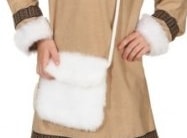 Eskimo Mädchen : Kleid mit Kapuze - 1