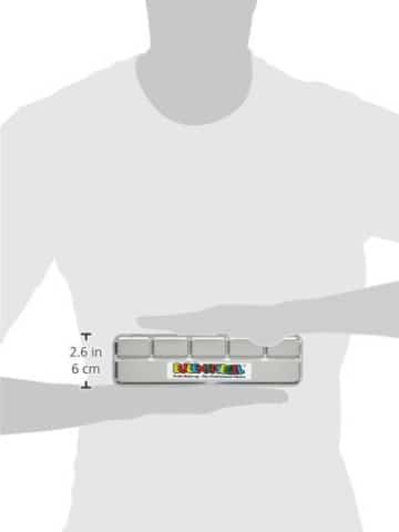 Eulenspiegel Schmink-Set: Schminke mit Pinsel, Metall-Palette, 6 x 5 g - 5