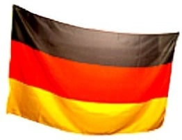 Flagge: Deutschland-Fahne mit Metallösen, Polyester, 150 x 90 cm - 1