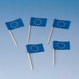 Flaggen-Picker: Europa-Fahne, 80 mm, 200er-Pack - 1