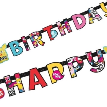 Geburtstagskette: Partykette, „Furby“ mit Schriftzug „Happy Birthday“ - 1