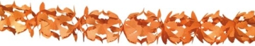 Girlande, 16 cm Durchmesser, 4 m Länge, orange - 1