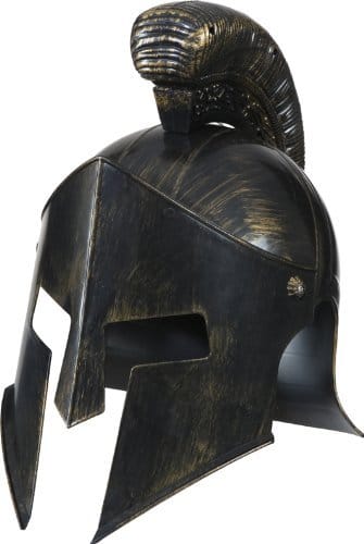 Gladiator-Kostüm: Helm, bronzefarben - 1