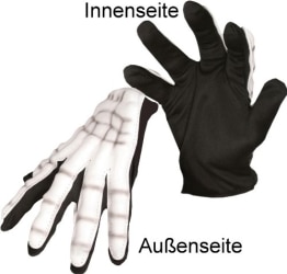 Grusel-Kostüm: Handschuhe, Horrorhände, 2 Stück - 1