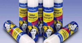 Haarspray, grüner Glitter, auswaschbar, 100 ml - 1