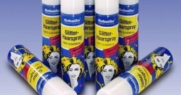 Haarspray, silberner Glitter, auswaschbar, 100 ml - 1