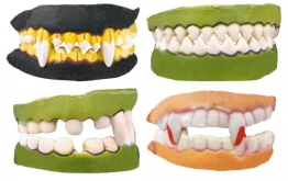 Horrorzähne, Horrorgebiß schlechte Zähne Verkleidung - 1