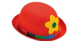 Hut: lustige Melone mit Blume, Filz - 1