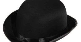 Hut: Melone, Satin, schwarz - 1