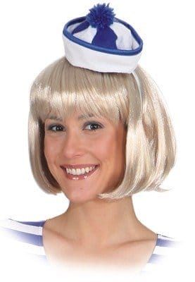 Hut: Mini-Hut „Sailor“, weiß-blau - 2