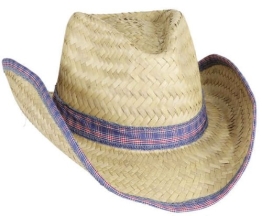 Hut: Strohhut „Colt“, elastisches Hutband, Kopfweite 56 – 61 - 1