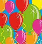 birthday balloons Logo