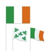 Irland Flagge, 6 Stück Party-Dekoration für Irland-Flaggen, für amerikanische Themenabende National Party Dekorationen BBQ'Sport-Events - 1