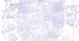 Jabot: Kinderjabot, Spitze, weiß - 1