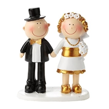 Jubiläumspaar: Figur für die Goldene Hochzeit, 85 mm, Polyresin - 1