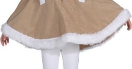 Kinderkostüm: Eskimo, Cape, Plüsch, Größe 104 - 1
