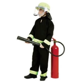 Kinderkostüm: Feuerwehranzug mit Feuerwehr-Schriftzug - 1
