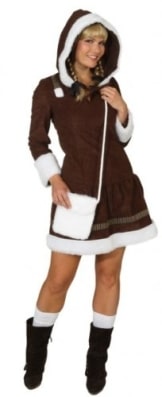 Kleid Eskimo Girl braun - 1