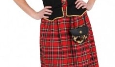 Kleid Schottin mit Barett - 1