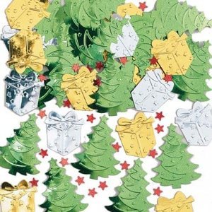 Konfetti: Streu-Deko, Weihnachtsbäume und Geschenke, 14 g - 1