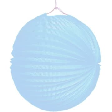 Lampion, 25 cm Durchmesser, pastellblau/türkis - 1