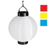 LED-Lampion, gemischte Farben, solarbetrieben, 25 cm Durchmesser - 1