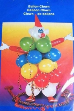 Luftballon-Deko-Set: Clown aus Ballons - 1
