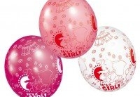 Luftballon: Dumbo-Ballon, „It’s A Girl“, 5er-Pack - 1