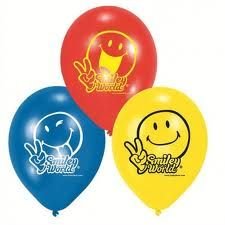 Luftballon: Luftballons „Smiley Comic“, 6er-Pack - 1