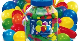 Luftballon-Mega-Pack: Luftballons in Thekendose, verschiedene Farben und Größen, 500 Stück - 1