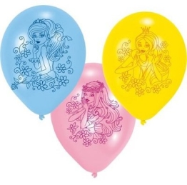 Luftballons, Prinzessin, verschiedene Farben, 6er-Pack - 1