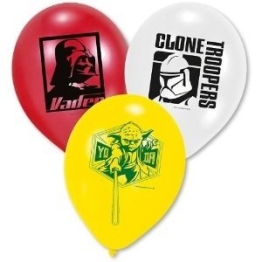 Luftballons, Star Wars, verschiedene Farben, 6er-Pack - 1