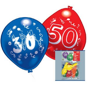 Luftballons: Zahlen-Ballon zum 70. Geburtstag, 10er-Pack - 1